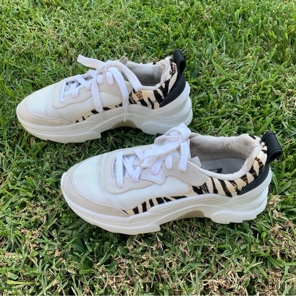 Zara Chunky Sneakers with Animal Print - Picture 5 of 16
